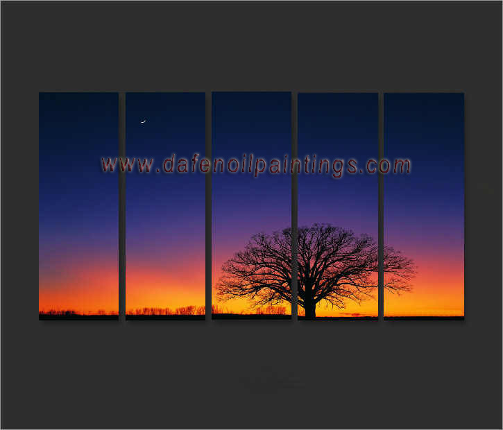 Dafen Oil Painting on canvas sunglow -set696